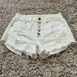 White AE Jean Shorts
